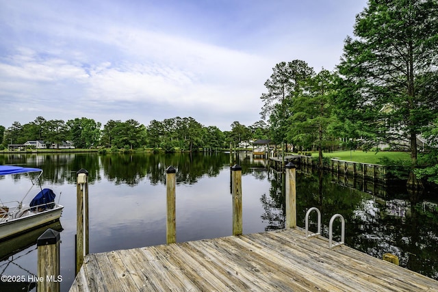 302 Plantation Dr, New Bern, NC 28562 - dock area with a water view