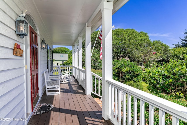 109 Lobster Ln, Emerald Isle, NC 28594 - view of wooden porch
