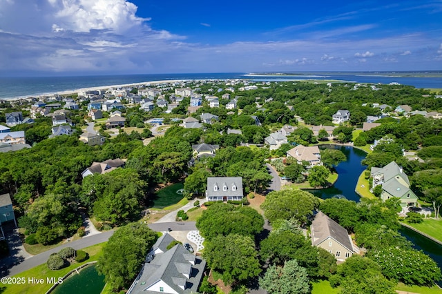 109 Lobster Ln, Emerald Isle, NC 28594 - aerial perspective of suburban area with a nearby body of water