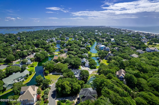 109 Lobster Ln, Emerald Isle, NC 28594 - aerial view of residential area featuring a large body of water