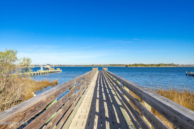 109 Lobster Ln, Emerald Isle, NC 28594 - dock area featuring a water view
