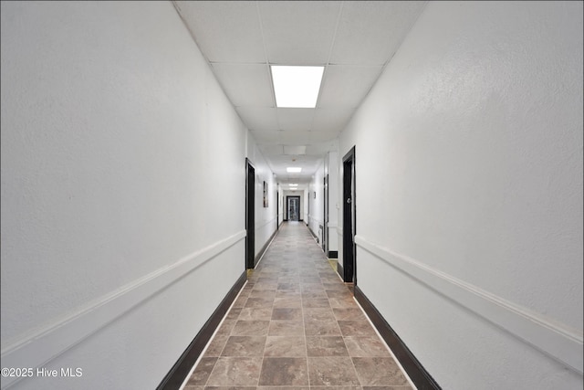 9291 NC-171, Williamston, NC 27892 - hall featuring stone finish floors and baseboards