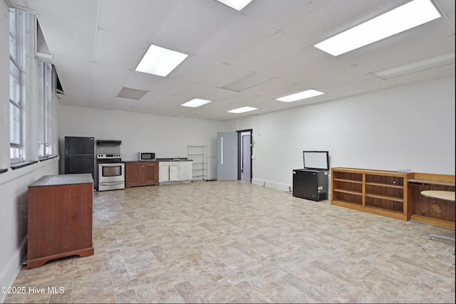 9291 NC-171, Williamston, NC 27892 - unfurnished office featuring a drop ceiling and stone finish floors