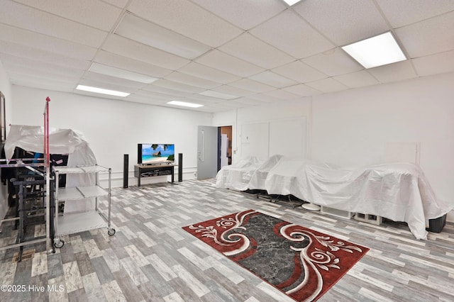 9291 NC-171, Williamston, NC 27892 - bedroom with wood finished floors and a drop ceiling