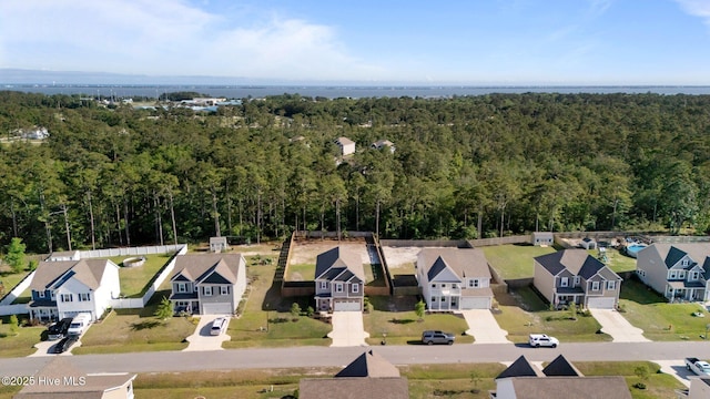 221 Salt Meadow Ln, Newport, NC 28570 - aerial view of residential area with a forest