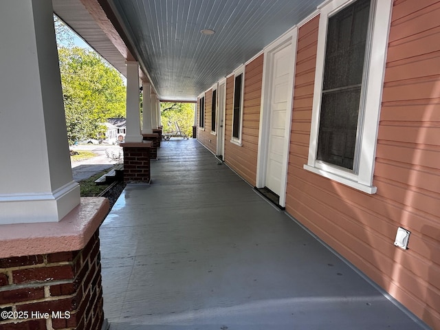 view of patio / terrace with a porch