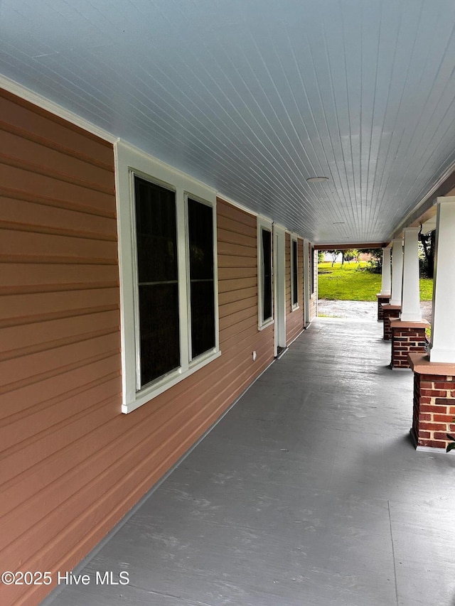 view of patio with covered porch