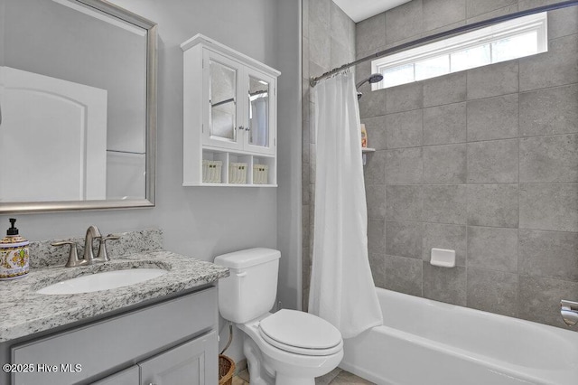 697 Jenoa Loop, Castle Hayne, NC 28429 - bathroom featuring toilet, vanity, and shower / tub combo