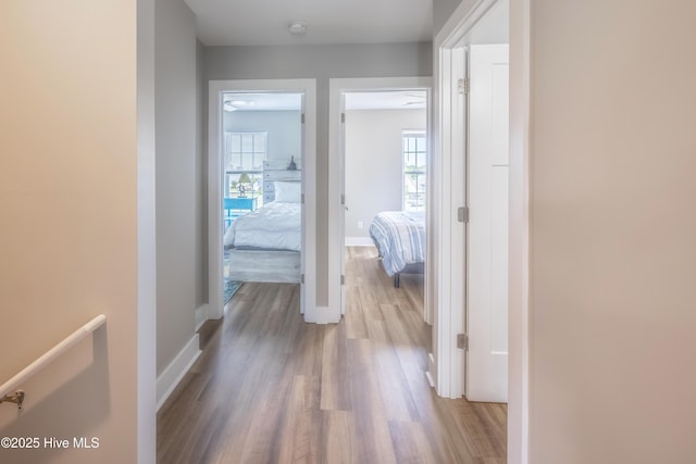 200 Twin Oaks Dr Unit B, Hampstead, NC 28443 - hall featuring wood finished floors and baseboards