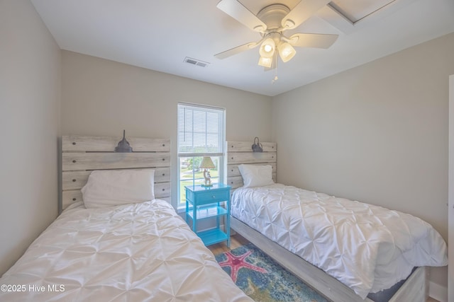 200 Twin Oaks Dr Unit B, Hampstead, NC 28443 - bedroom featuring wood finished floors and a ceiling fan