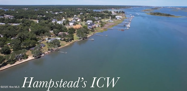 200 Twin Oaks Dr Unit B, Hampstead, NC 28443 - aerial view of property's location featuring a nearby body of water