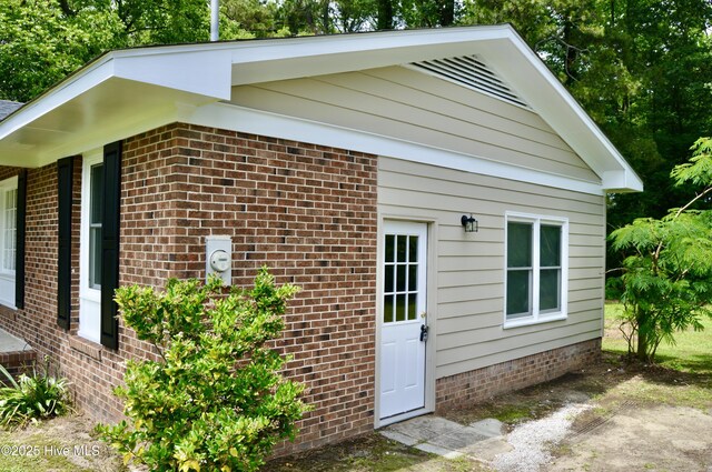 2692 Mt Herman Church Rd, Snow Hill, NC 28580 - view of home's exterior with brick siding