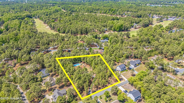 118 Lancashire Ln, West End, NC 27376 - view of property location featuring a forest and property parcel outlined