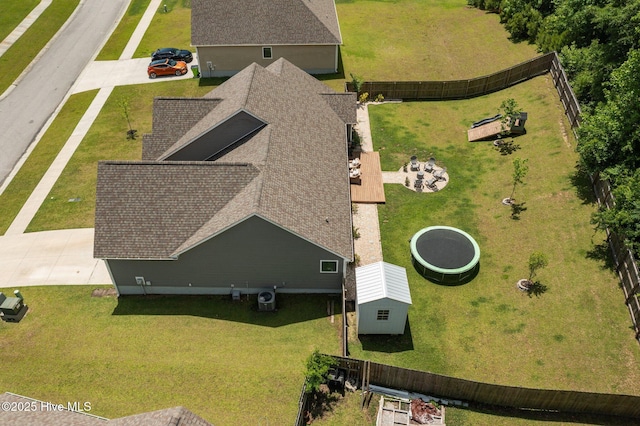 view from above of property