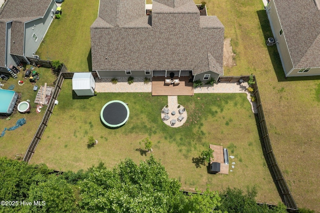 view from above of property