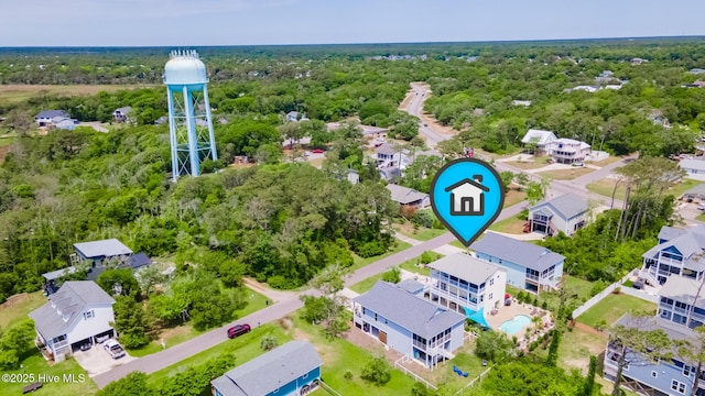 104 SE 32nd St, Oak Island, NC 28465 - aerial view of residential area featuring a pool