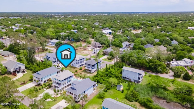 104 SE 32nd St, Oak Island, NC 28465 - drone / aerial view of a pool area