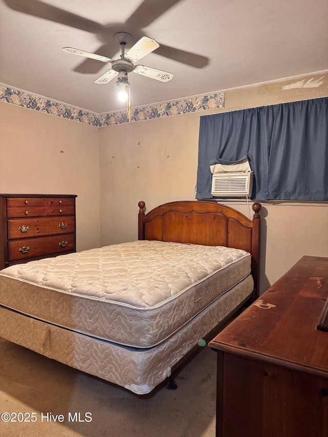 6748 Pitt St, Grifton, NC 28530 - carpeted bedroom with cooling unit and ceiling fan