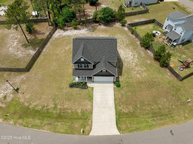 view of subject property