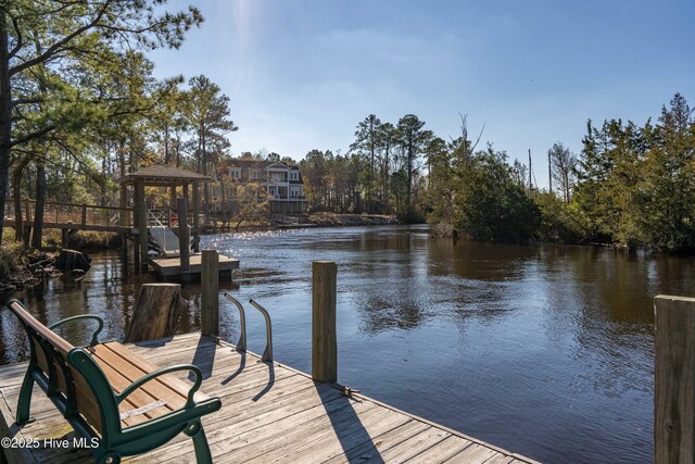 886 Hollybriar Dr SE, Bolivia, NC 28422 - dock area with a water view
