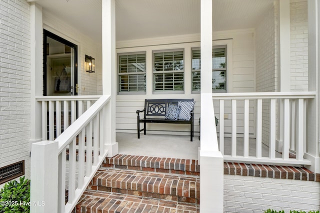 1218 Country Club Rd, Wilmington, NC 28403 - entrance to property with covered porch and brick siding