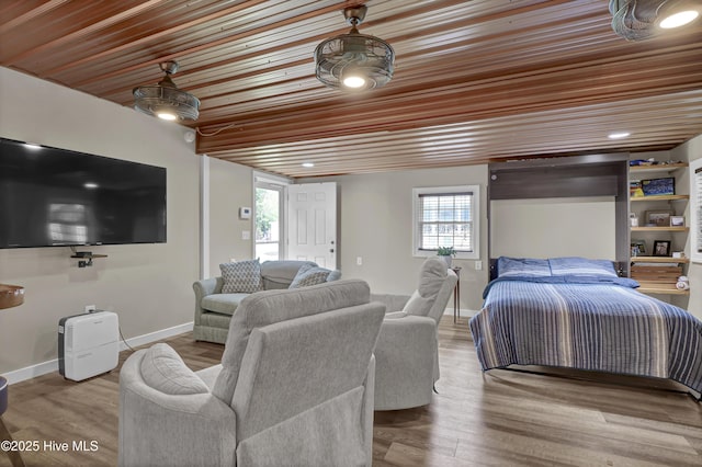 1218 Country Club Rd, Wilmington, NC 28403 - bedroom featuring wooden ceiling, multiple windows, and baseboards