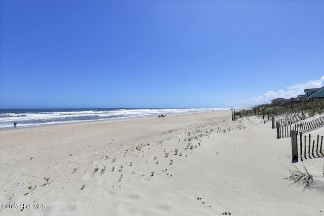 water view featuring nearby beach
