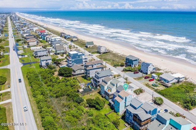 bird's eye view of extended coastline
