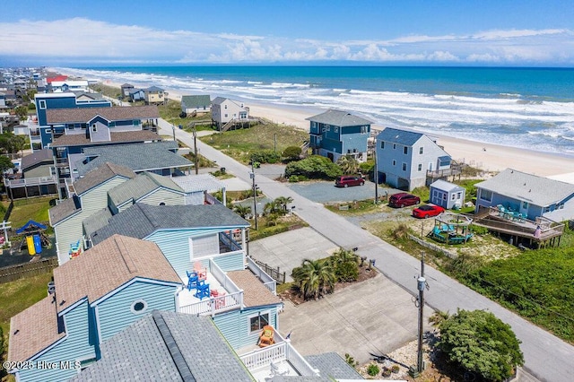aerial view of expansive beach