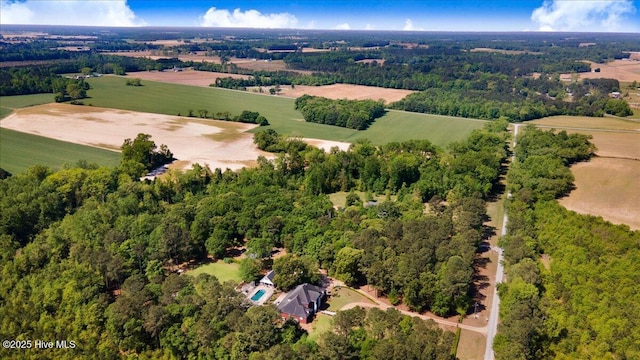 342 Shirley Plantation Dr, Snow Hill, NC 28580 - aerial view of property and surrounding area featuring rural landscape