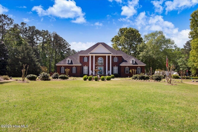 342 Shirley Plantation Dr, Snow Hill, NC 28580 - greek revival house featuring a front lawn