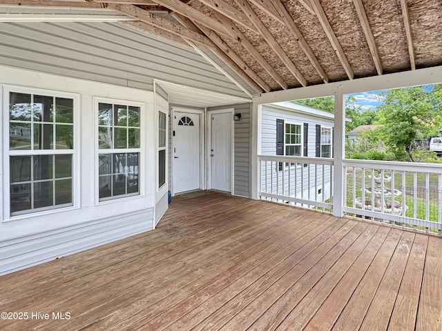 70 Little Pond Rd, Rocky Point, NC 28457 - view of wooden deck