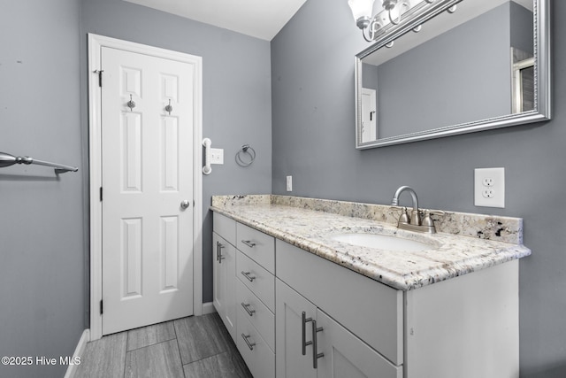 330 Breckenridge Dr, Wilmington, NC 28412 - bathroom featuring vanity and baseboards