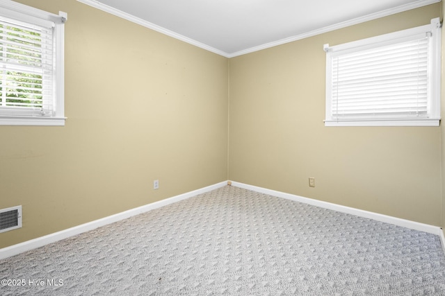 330 Breckenridge Dr, Wilmington, NC 28412 - unfurnished room with crown molding, baseboards, and carpet