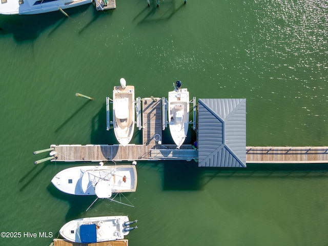 drone / aerial view of a large body of water