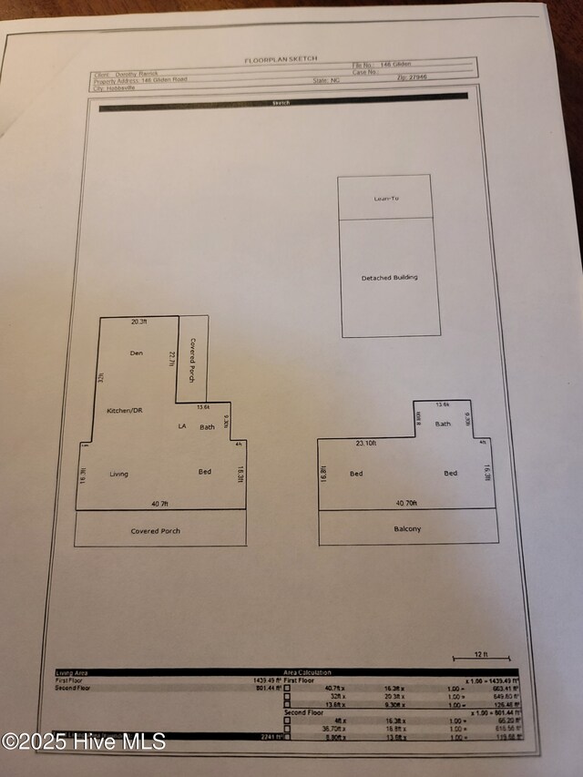 146 Gliden Rd, Hobbsville, NC 27946 - view of property floor plan