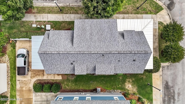 view from above of property