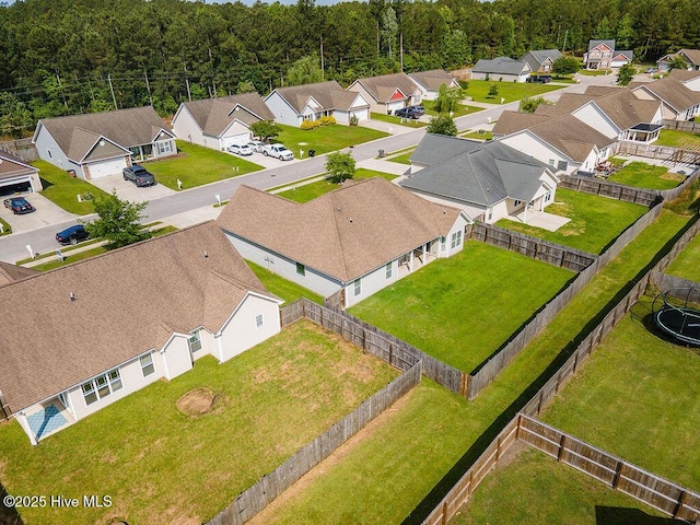 312 Hughes Ln, Jacksonville, NC 28546 - aerial perspective of suburban area featuring a heavily wooded area