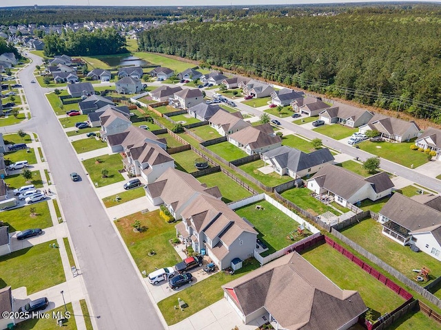 312 Hughes Ln, Jacksonville, NC 28546 - aerial view of property's location with nearby suburban area and a forest