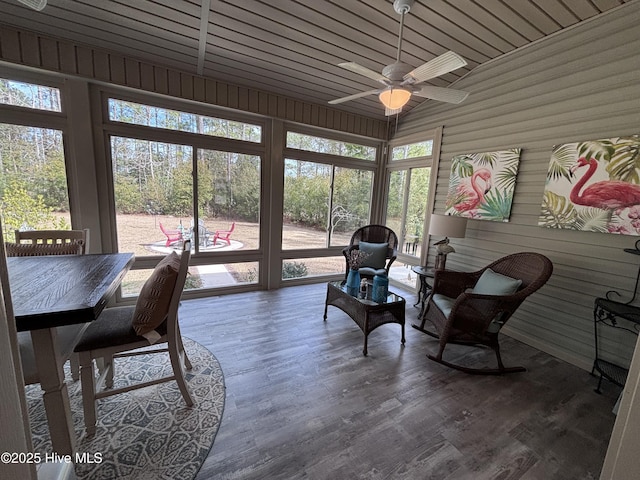 201 Shreveport Ct, Havelock, NC 28532 - sunroom / solarium with a ceiling fan