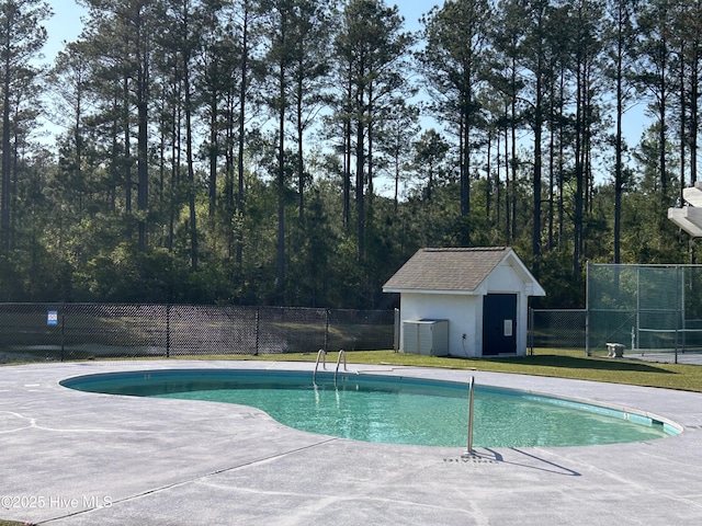 201 Shreveport Ct, Havelock, NC 28532 - view of swimming pool with fence and a patio