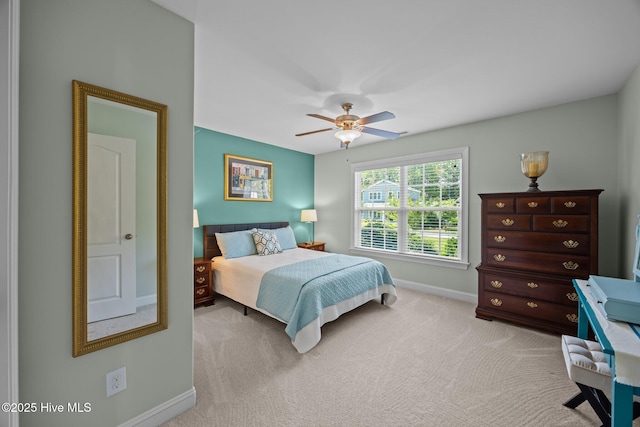 903 Buckingham Rd, Trent Woods, NC 28562 - carpeted bedroom featuring baseboards and a ceiling fan
