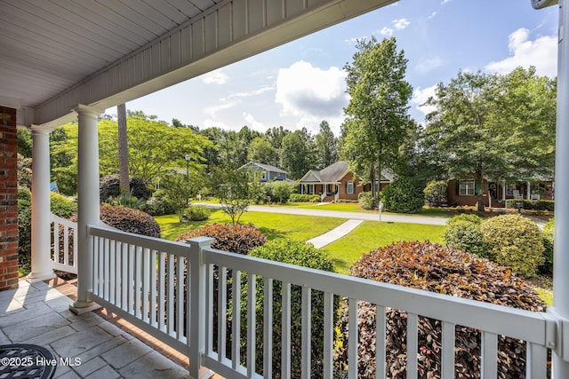 903 Buckingham Rd, Trent Woods, NC 28562 - balcony with a porch and a residential view