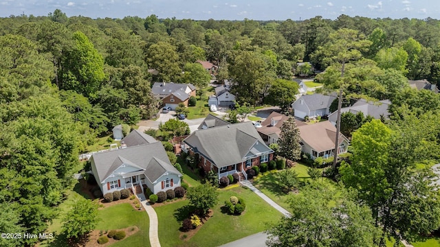 903 Buckingham Rd, Trent Woods, NC 28562 - aerial view of residential area with a heavily wooded area