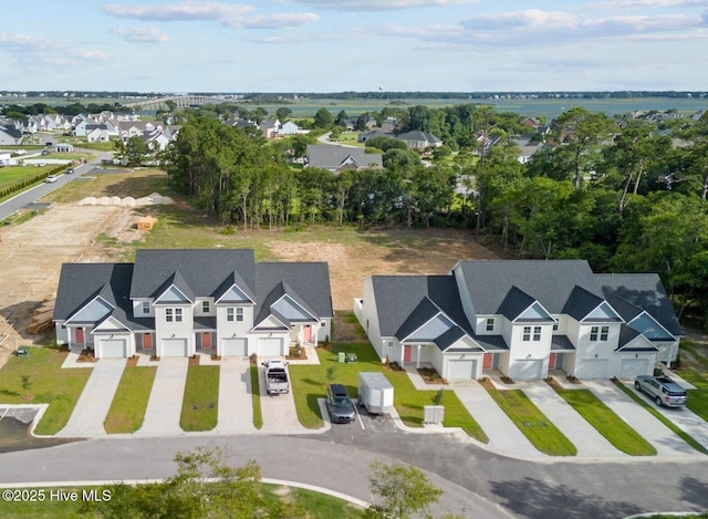 aerial view of residential area