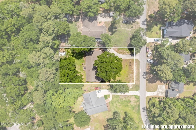 212 Park Ave, Southport, NC 28461 - aerial overview of property's location with property parcel outlined
