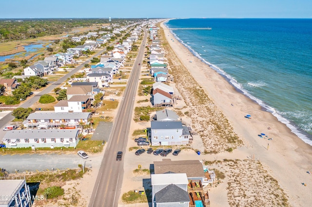 308 E Beach Dr, Oak Island, NC 28465 - drone / aerial view of unending shoreline