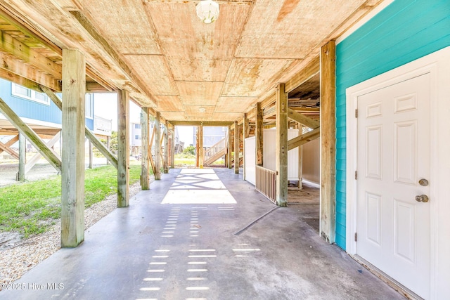 308 E Beach Dr, Oak Island, NC 28465 - view of patio featuring an exterior structure and an outdoor structure