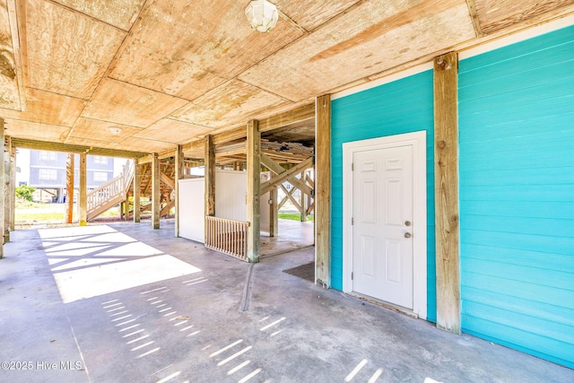 308 E Beach Dr, Oak Island, NC 28465 - misc room with unfinished concrete floors
