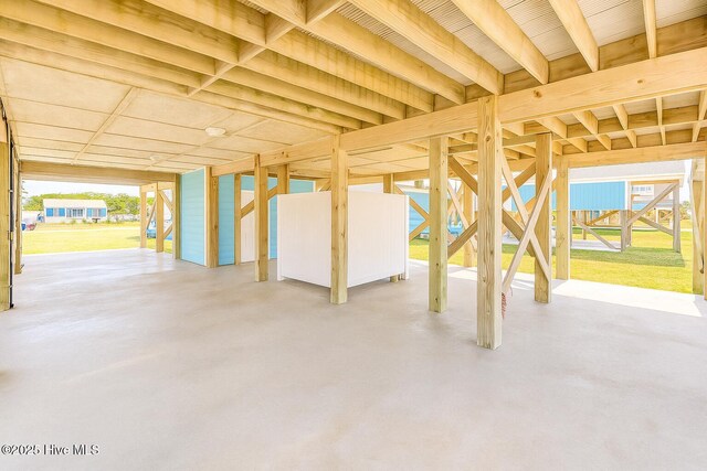 308 E Beach Dr, Oak Island, NC 28465 - miscellaneous room with finished concrete floors